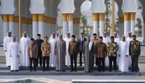 Presiden RI Joko Widodo Bersama Mohammed Bin Zayed Al-Nahyan Resmikan Masjid Raya Sheikh Al Zayed di Surakarta