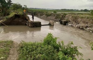 Tanggul Jebol, Pemkab Mojokerto Akan Lakukan Perbaikan