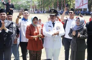Kemeriahan Pelaksanaan Upacara Bendera Peringati Kemerdakaan Ke- 78 Di Kabupaten Bangkalan