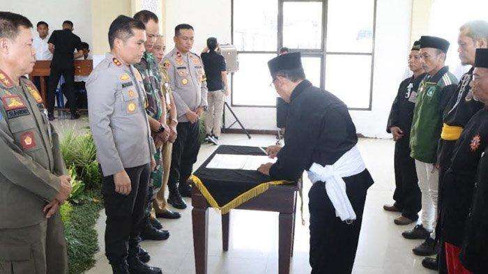 Kelompok Silat di Nganjuk Deklarasi Pemilu Damai