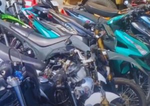Gerakan Zero Knalpot Brong, Polresta Kediri Sita Puluhan Kendaraan