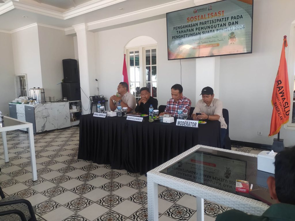 Gandeng Media dan NGO, Bawaslu Bangkalan Gelar Sosialisasi Pengawasan Pemilu 2024
