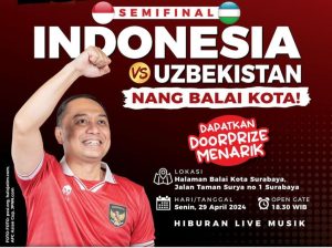 Catat, Ini 15 Lokasi Nobar Indonesia Vs Uzbekistan di Surabaya
