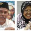 kh marzuki mustamar dan tri rismaharini lawan khofifah emil dardak
