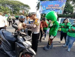 Satlantas Polres Madiun Gandeng Ojol Kampanyekan Keselamatan Berlalu Lintas