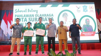 Pemkot Surabaya Beri Reward Atlet Berprestasi di PON Sumut-Aceh