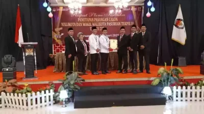 KPU Tetapkan Wali Kota dan Wakil Wali Kota Pasuruan Terpilih Pilkada 2024