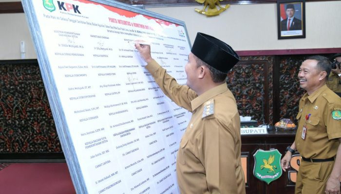 Pemkab Sumenep Teken Pakta Integritas, Wujudkan Tata Kelola Pemerintahan Bersih