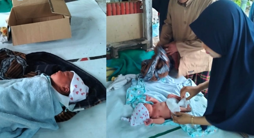 Bayi Perempuan Ditemukan di Poskamling Sumberrejo, Warga Banyuwangi Gempar
