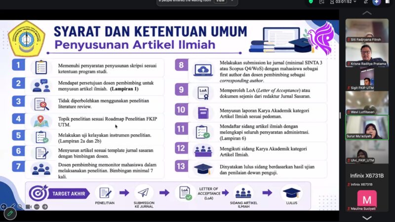 FKIP UTM Berlakukan Skema Baru Tugas Akhir, Mahasiswa Bisa Lulus Lewat Artikel Ilmiah